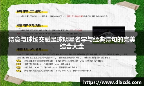 诗意与球场交融足球明星名字与经典诗句的完美结合大全
